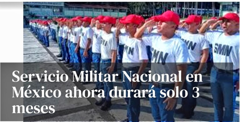 EL SERVICIO MILITAR NACIONAL SE REDUCE A SOLO 3 MESES. | OJINAGA NOTICIAS